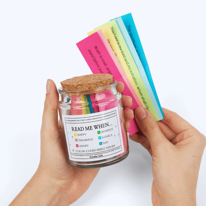 Handmade 90 Day Bible Verses Jar