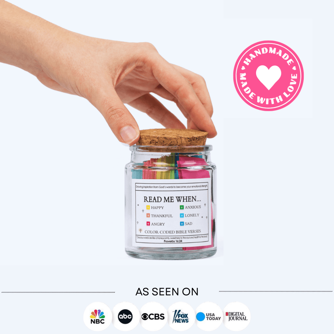 Handmade 90 Day Bible Verses Jar